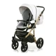 Дитяча коляска 2в1 Mioobaby ZOOM Royal Edition White/Gold універсальна для новонароджених і до 3-х років біла з золотим - зображення 3