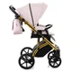 Детская коляска 2в1 Mioobaby ZOOM универсальная для новорожденных и до 3 х лет розовая с золотыми линиями - изображение 2