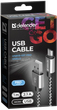 Кабель Defender USB08-03T Pro USB 2.0 AM-MicroBM 1 м White (4714033878036) - зображення 3