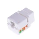 Конектор Keystone Lucom FreeEnd-RJ45 UTP6 (Keystone) конектор ToolFree SNAP-IN білий(62.09.8118) - изображение 4