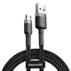 USB кабель Micro USB разъем BASEUS Сafule Series (0.5m, 2.4A, 480 Mbps) . Black - изображение 1
