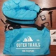 Надувной матрас - ламзак для пляжа Outer Trails с карманом 230х90 см Голубой - изображение 10