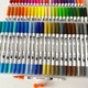 Маркери-лінери Dual Brush Tip Pens 72 шт. на водній основі двосторонні (VF333003) - зображення 2