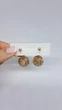 Сережки жіночі (біжутерія) Oxa круглі (2709) gold - изображение 7