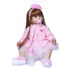 Силіконова Колекційна Кукла Реборн Reborn Дівчинка ( Вінілова Кукла Doll5) NPK Высота 60 см - зображення 1