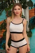 Комплект трикотажний Fleur Lingerie МЕРО 54 білий - зображення 1