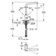 Cмеситель для кухни однорукояточный GROHE Minta хром латунь 31375000 - изображение 2