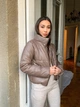 Женская куртка из эко кожи K&ML 05 XS - S ( 42 - 44 ) Кофейный ( 05 - 04) - изображение 5