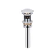 Донный клапан для раковины Qtap PU02O 70х70х227.5 White с переливом - изображение 1