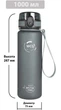 Спортивна Пляшка-Фляга для води WCG SPORT Tritan Grey 1000 мл шейкер фітнес - зображення 3