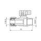 Кран шаровой обжимной SD Forte 20х3/4" НР SF262W20 - изображение 2