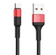 Зарядный кабель Micro USB Hoco X26 Red Black 1м - изображение 2