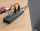 USB хаб Blueendless BS-HU101 USB 3.0 10 портів алюмінієвий з блоком живлення hub концентратор - зображення 10