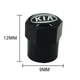 Захисні ковпачки на ніпель для Kia Alitek Short Black Кіа (4 шт) (67049) - зображення 3