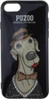 Etui PUZOO TPU Glossy Shiny Powder Art Dog do Apple iPhone 7/8 Black Bean (FSH57782) - obraz 1