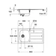 Grohe Мийка для кухні 860 x 500 мм з ексцентриком, 1 чаша (31552SD0) - изображение 6