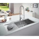 GROHE Мийка для кухні 1160 x 520 мм, 1 чаша, матова, в рівень зі стільницею (31582SD0) - изображение 12