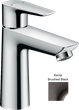 Смеситель для умывальника Hansgrohe Talis E 110 с донным клапаном pop-up черный матовый хром 71710340 - изображение 2