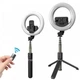 Кольцевая LED лампа для селфи Ring Light Selfie stick L07 Селфи палка Bluetooth (тренога) с подсветкой на аккумуляторе на 3 режима с пультом - изображение 4