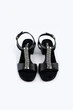 Босоножки с плетением Baldinini 36 черный - изображение 3