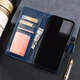 Чохол Fiji Leather для Samsung Galaxy S21 Ultra (G998) книга з візитницею темно-синій - зображення 3
