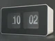 Часы перекидные Flip Clock Белые с черным циферблатом лофт - изображение 2
