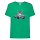 Футболка детская ТАЧКИ 0011 (CARS) зеленая (CAR grn 0011) 128 см - изображение 1