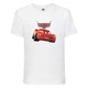 Футболка детская ТАЧКИ 007 (CARS) белая (CAR wh 007) 128 см - изображение 1