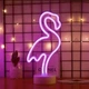 Неоновий світильник нічник Фламінго настільна декоративна лампа Neon Decoration Lamp - зображення 2