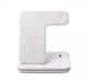 Бездротова зарядка док-станція Grand 3в1 підставка для iPhone / Apple Watch / AirPods White біла - зображення 2