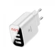 Сетевое зарядное устройство Baseus USB Wall Charger 3xUSB 3.4A Mirror Lake Intelligent Digital Display White (CCALL-BH02) - изображение 1