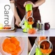 Терка для овощей и фруктов мультислайсер с 3 насадками Tabletop Drum Grater Kitchen Master Овощерезка Зеленая/Белая - изображение 7