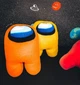Мягкая игрушка-подушка персонаж Among us 35 см. Подарок ребенку. Амонг ас оранжевый - изображение 5
