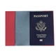 Обложка на паспорт из красной экокожи с рисунком девушки и ракушки Unique Covers(394 Passport Holder) - изображение 2