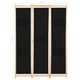 Ширма з 3 секцій Shumee 120x170x4 см тканина чорна 248183 - изображение 8