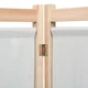 Ширма з 3 секцій Shumee 120x170x4 см тканина вершковий колір 42975 - изображение 5