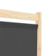 Ширма з 3 секцій Shumee 120x170x4 см з сірою тканиною 248175 - изображение 6