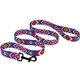 Поводок Для Собак Bronzedog Urban Tribal Нейлоновый Розовый 10 мм 152 см (59/1374) - изображение 2