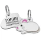 Адресник для Собак и Котов Эмалированный BronzeDog "Мышка" Белый 28*17 мм (956115) - изображение 3