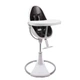 Стульчик для кормления Bloom Fresco Chrome с вкладышем рама white вкладка snakeskin black - изображение 1