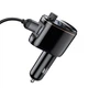АЗП з FM-модулятором Baseus Locomotive Wireless MP3 Vehicle Charger Black (CCALL-RH01) - изображение 5