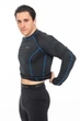 Компрессионный мужской рашгард ThermoX Long Ranger Длинный рукав M Черный синяя нить - изображение 6
