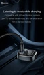 FM-трансмиттер Baseus T-Typed MP3 Car Charger S-09 2USB 3.4A Серебристый (CCALL-TM0A) - изображение 11