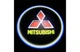 Підсвічування дверей авто з логотипом автомобіля MITSUBISHI (универсальна - врізна) G4 5вт LED LOGO - зображення 1