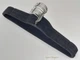 Набір 10 шт плічка вішалки Hanger BP45 45 см чорного кольору оксамитові флоковані - зображення 1