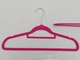 Набор 10 шт плечики вешалки Hanger FLP41 41 см цвета фуксии бархатные флокированные - изображение 2