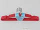 Набор плечики Qinsu Hanger TL40 40 см металлические в силиконовом покрытии 10 шт красные - изображение 3