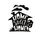 Інтер'єрна наклейка FNBK Home sweet home 3 37х39,4 см (007ST37X39,4) - зображення 1