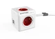 Сетевой удлинитель Allocacoc PowerCube Extended USB, RED (1402RD/DEEUPC) - изображение 1