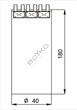 Мішок боксерський Boyko Sport Sport циліндричний ПВХ 180х40 cm на 6 ременях з обертовим диском - изображение 6